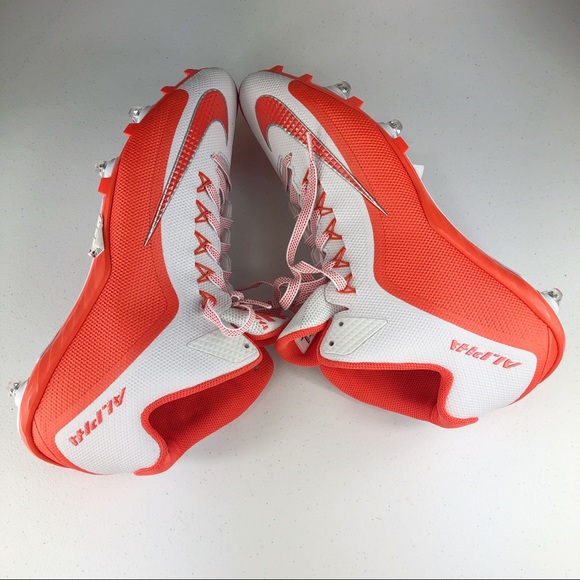 Cleats Nike Alpha Men’s Football  Orange Size 16 - Picture 7 of 8